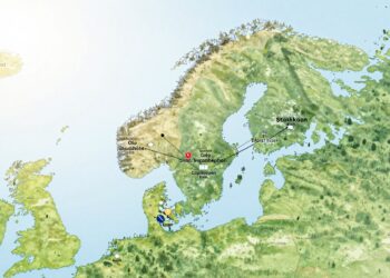 Entfernungstabelle Skandinavien
