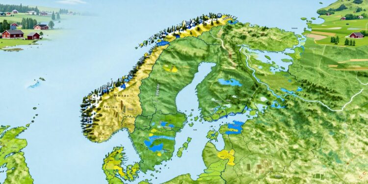 Schweden Karte Provinzen