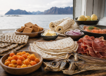 Norwegische Lebensmittel: Fisch, Brunost und regionale Spezialitäten